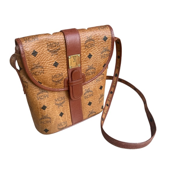MCM COGNAC CROSSBODY BAG - Picture 2 of 5